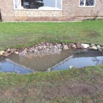 Completed wildlife pond