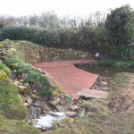 Completed wildlife pond & stream